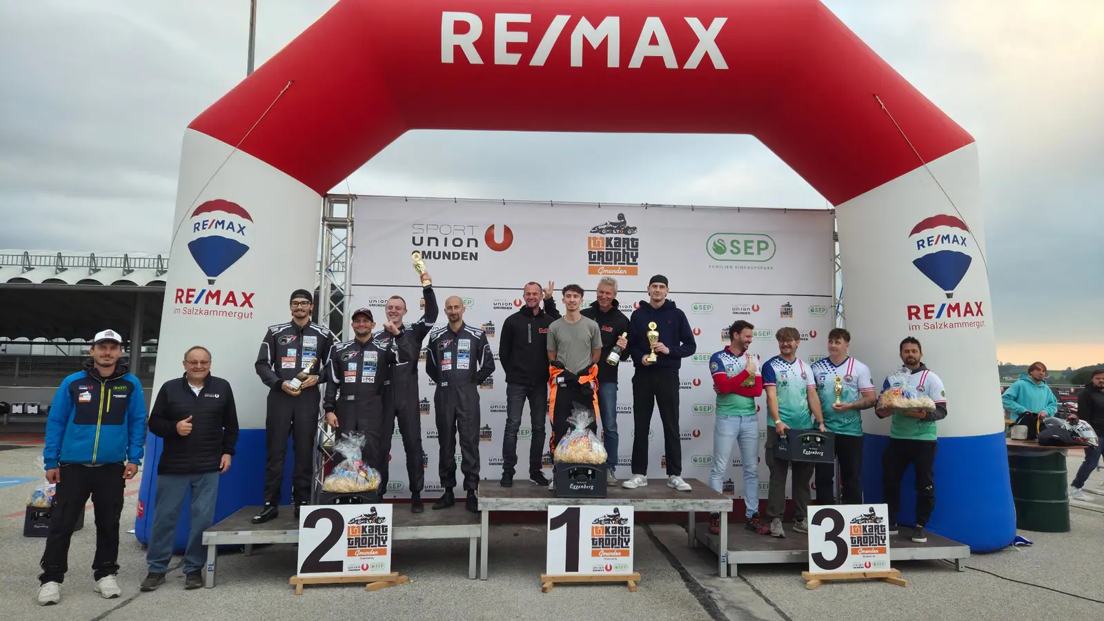 Siegerehrung der LT1 Kart Trophy Gmunden